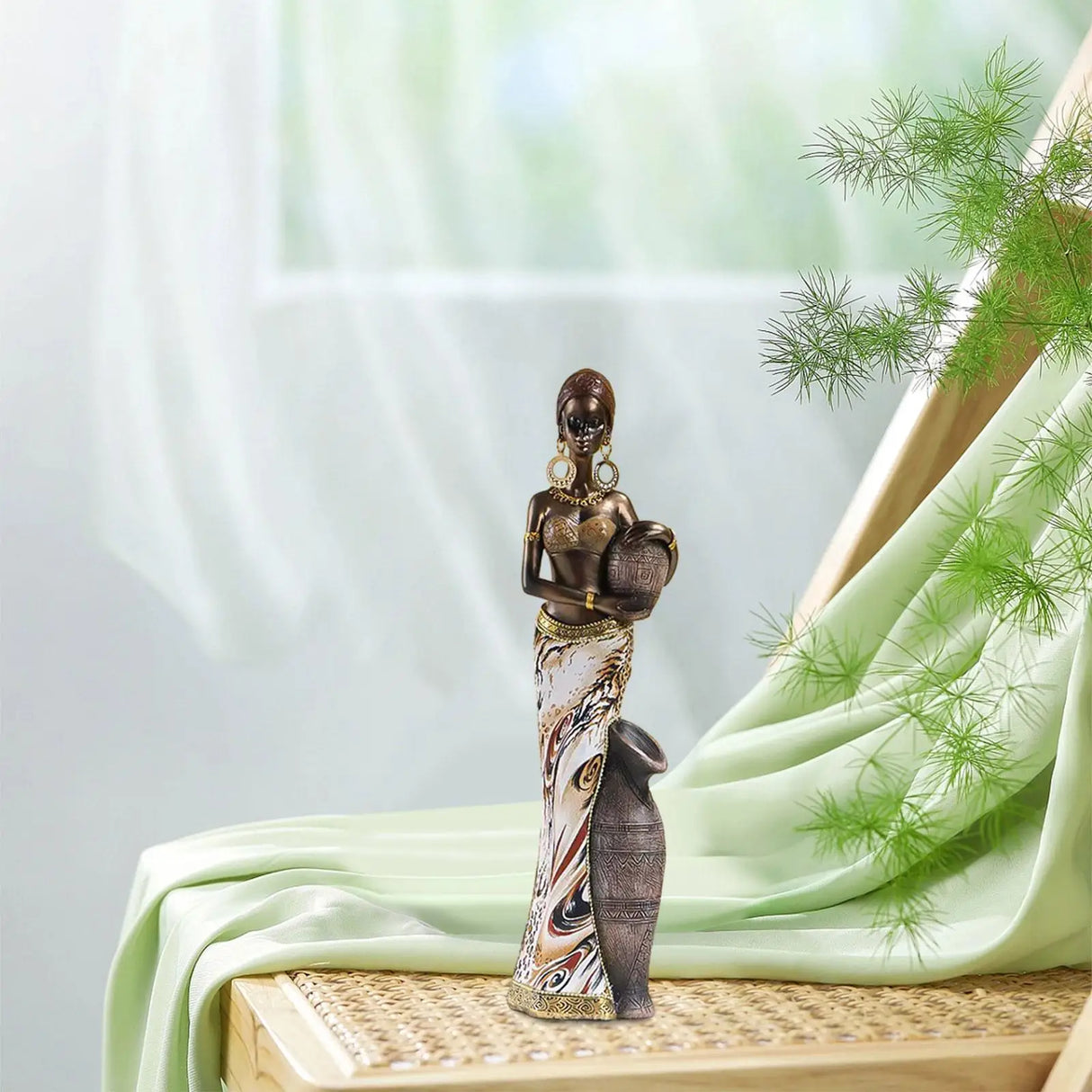 African Women Figurine, African Statues, Retro Sculptures, Collectible
