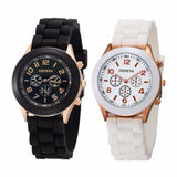 Watch Hot Sales Geneva Brand Silicone Women Watch Ladies Fashion Dress Quartz Wristwatch Female Watch Montre Relogio Feminino - Lootquake