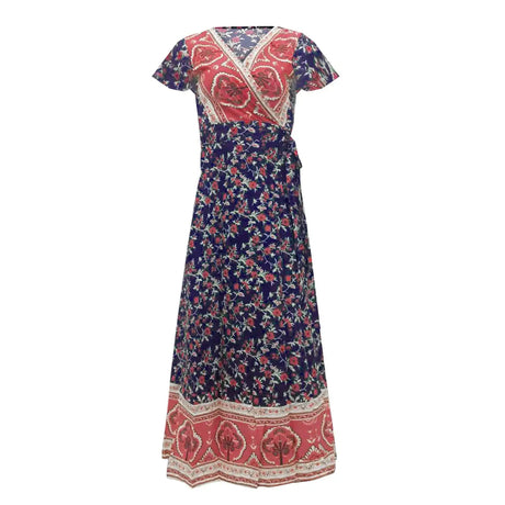 2024 Summer Leisure Hot Sale Holiday Printed Dress Sexy Long Dress Women's Wear - Lootquake