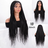Bohemian Box Braids Full Lace Wig | Knotless | Twist Braids | Synthetic Lace Front