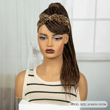 613 Blonde Ponytail Headband Braid Wig with Bangs | Knotless Style