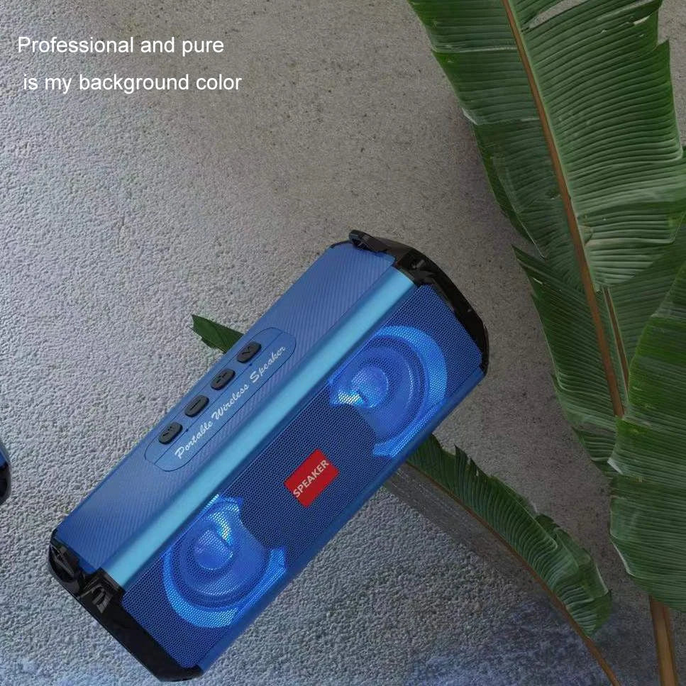 Altavoz Bluetooth portátil con audio de alta resolución, graves y agudos extendidos, altavoces inalámbricos HiFi de alta calidad y gran volumen.