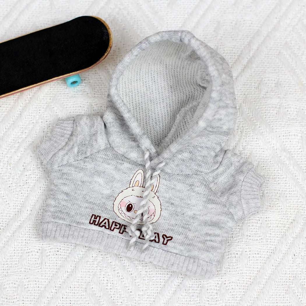 17cm Labubu Outfit Clothes Hoody Jeans Leisure Sports Set Kawaii Decor Ropa Labubu Accessories Doll Little Clothes DIY Kids Gift - Lootquake