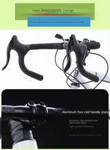 2025 New Road Bike 7/24 Speed Corner Handle Road Racing Bicycle Dual Disc Brake Lightweight Outdoor bicicleta Adult Teenagers