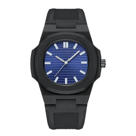 Square Stripe Color Silicone Men Watches Luxury Brand Waterproof Quartz Sport Couple Wristwatch Lover Gifts Rlojes Para Hombre - Lootquake