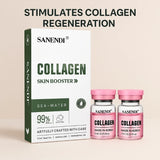 Polvo facial hidratante con ácido hialurónico Sanendi COLLAGEN, solución hidratante para piel de vidrio.