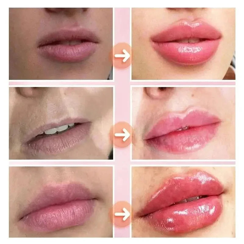 Bálsamo labial hidratante voluminizador, aceite labial original, brillo labial, cuidado de los labios, beneficio para los labios, aceite exfoliante rosa voluminizador.