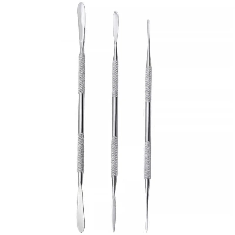 Clay Sculpture Double Head Eye Cutter/Handmade DIY Stone Sculpture Polymer Clay Spatula Carving Stainless Steel Tool Scraper