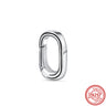 Nuevos anillos de plata 925 con diseño de dos anillos, conectores, dijes, cuentas, compatibles con pulseras originales Pantaro Me, joyería DIY para mujer.