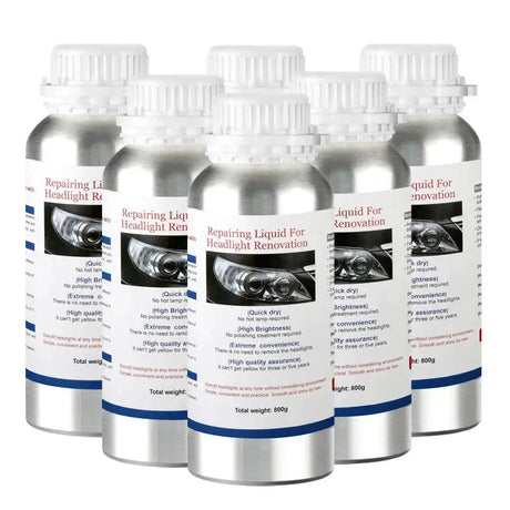 Car Headlight Repair Fluid High Quality headlight repair fluid kit Auto headlamp scratch repair yellow renovation 800G - Lootquake