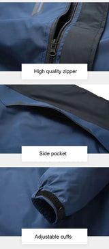 Men Autumn Jacket Camping Hiking Trekking Windbreaker Waterproof With Hood Spring Outdoor Sports Travel Climbing Coats - Lootquake