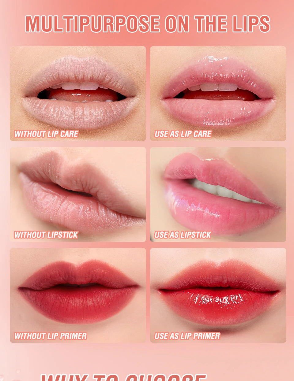 O.TWO.O Color Changing Lipstick Moisturizing Lip Balm Nourising Long Lasting Lip Gloss Natural Beeswax Lip Care Cosmetics