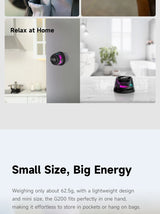 Enceinte Bluetooth portable Edifier HECATE G200, éclairage RGB, haut-parleur magnétique BT5.3, mini caisson de basses, autonomie de 7 heures, support pour téléphone