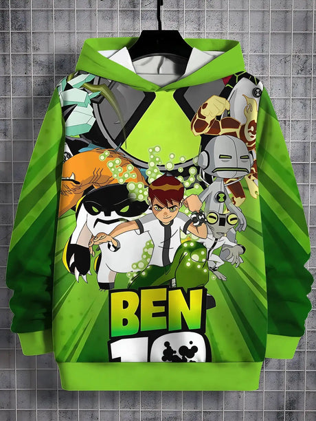 Ben 10 3D Print All Seasons Children Casual Sweatshirt Cool Pullover Tops Unisex Clothes Boy Girl Hoodies - Lootquake