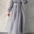 Spring Elegant Mesh Dress Muslim Women Fashion Solid High Waist Mesh Lantern Sleeves Long Dress Women - Lootquake