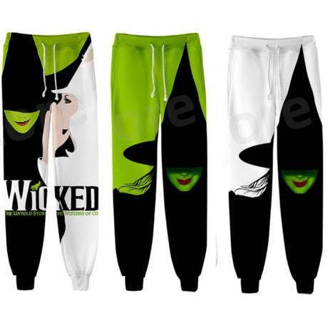 WICKED The Musical Elphaba Sweat Pants 3D Joggers Pants Casual Trousers Men/Women Hip Hop Sweatpants Pantalon Homme Streetwear - Lootquake