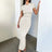 Solid Black White Skinny Long Dress Women's Summer Fashion Plain Bodycon Maxi Tshirt Dress Ladies Simple Casual Slim Dresses - Lootquake