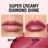 Fine Glitter lipstick, Quicksand Gold Lipstick, Moisturizing Silky Mermaid Girl Pink, Long-Lasting Waterproof Grapefruit Orange