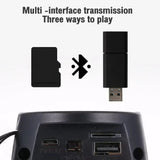 Altavoces Bluetooth 1202 inalámbricos portátiles para el hogar, exteriores, coche, subwoofer, pequeño altavoz con luces LED, sistema de sonido MP3