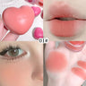 Bálsamo para labios y mejillas en forma de corazón de Gegebear: acabado mate suave y fino con delicados tonos rosados ​​para una apariencia ruborizada.