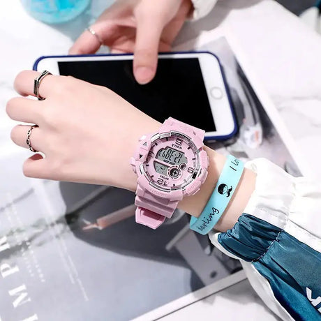 New Minimalist Student Sports Waterproof Electronic Watch Children Luminous Multifunctional Electronic Watches for Women and Men - Lootquake