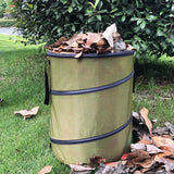 Bolsa de basura plegable portátil para jardín, hojas, flores y césped, ideal para acampar.