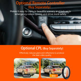 Cámara de salpicadero Vantrue N4Pro 4K Wi-Fi de 3 canales con control de voz, IMX678, visión nocturna, HDR, GPS, modo de carga 24 horas, para coche