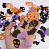 100 pieces Halloween party theme decoration supplies, Halloween confetti for decoration items on the table, Halloween table set