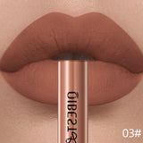 QIBEST Rouge à lèvres liquide mat Waterproof longue tenue Velours Gloss à lèvres Tube de teinte Pigment Nude mat Rouge à lèvres Maquillage des lèvres