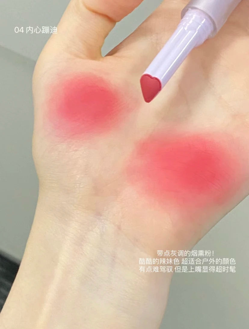 Flortte Wackky Lipstick Love Solid Labial Mucus Moisturizer Velvet Foggy Surface Long Lasting Lovely Girl