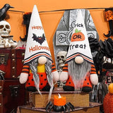 New Halloween Decorations Halloween Gnomes - Handmade Gnomes Plush Decor With Bat Pumpkin, Home Dinning Table Gnome Ornament