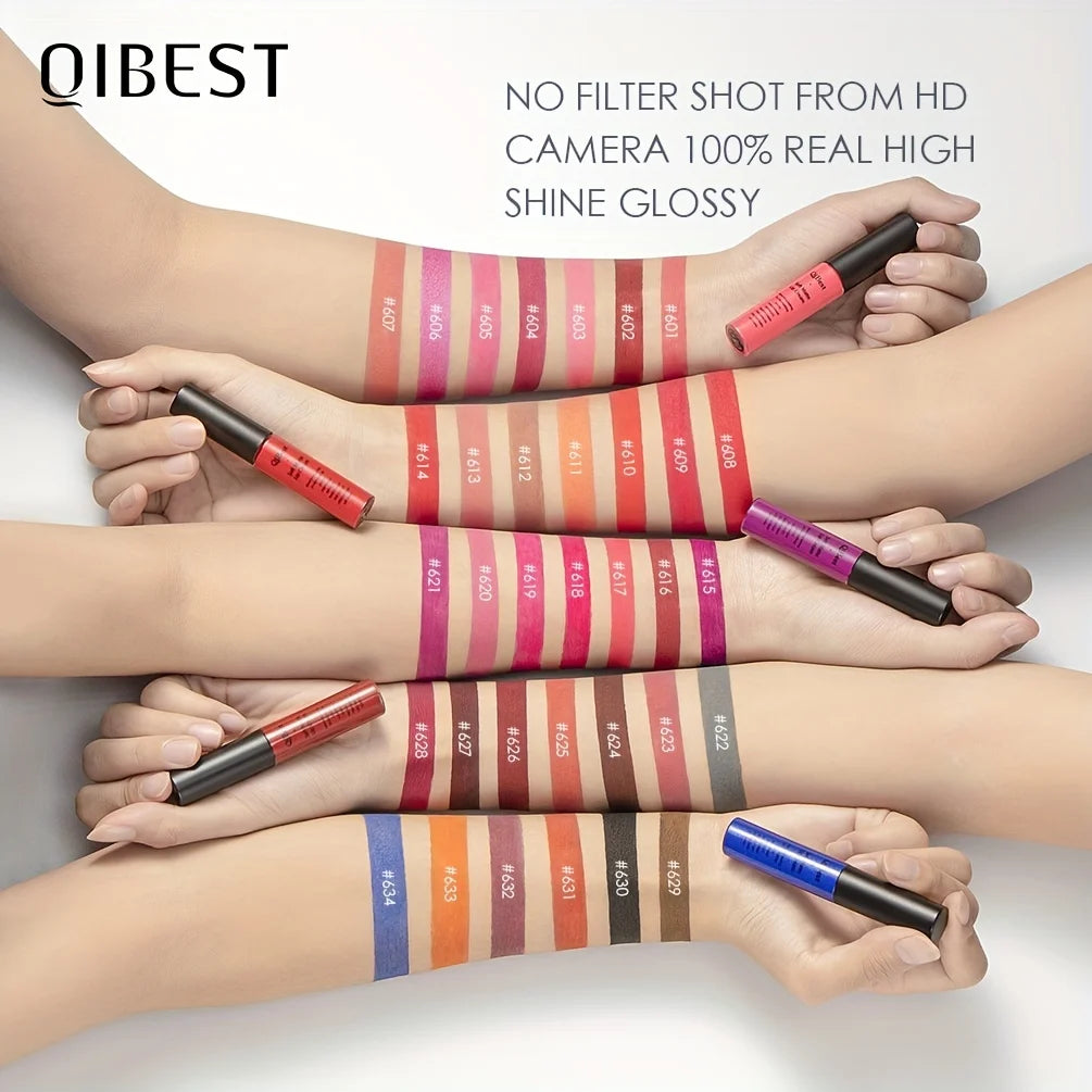 Luxurious Matte & Volumizing Lipstick - Waterproof, Long-Lasting, 20 Diverse Shades | Ideal Gift for Valentine's Day