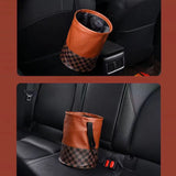 Contenedor de basura plegable para coche con almacenamiento multifuncional, impermeable, de gran capacidad y con montaje trasero, accesorios para coche