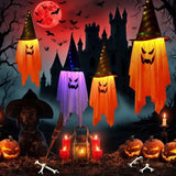 Décoration d'Halloween à suspendre, citrouille lumineuse, magicien, déguisement pour enfants, accessoires de fête effrayants, vitrine européenne, décoration de vacances