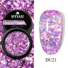 8ml Super Shine Silver Metal Painting Gel Nail Polish High-density Mirror Effect Semi Permanant Nail Art Manicure Varnish