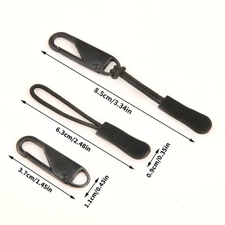 10/11/20/21Pcs Replacement Zipper Pulls Cord Extender for Backpacks Jackets Luggage Purses Handbags - Lootquake