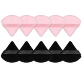 10/12 Pcs Triangle Powder Puff Wet Dry Use For Loose Powder Liquid Cosmetic Soft Plush Powder Puff Makeup Foundation