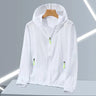 Chaqueta cortavientos de verano 2023 para hombre, talla grande, con protección solar, estilo coreano, ultrafina, con cremallera y capucha