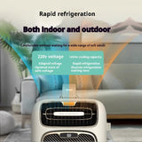Aire acondicionado portátil para habitación, tienda de campaña, 1400 W, R290/80 g, 1-12 h