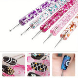 20PCS Nail Art Brush Set for Design, Painting, Drawing, Carving, Dotting, and Manicure Tools - Unscented Acrylic Gel UV Polish
