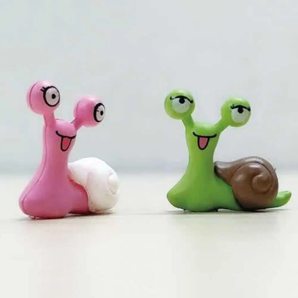 Crafts Cartoon Snails Fairy Creative Exquisite Snail Sculpture Art Simulated Miniatures Figurines Gift