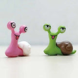 Crafts Cartoon Snails Fairy Creative Exquisite Snail Sculpture Art Simulated Miniatures Figurines Gift