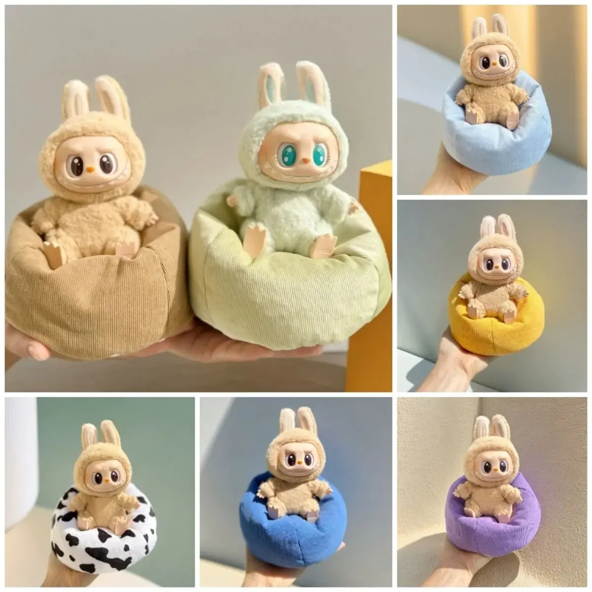 Vêtements de la série Big Into Energy de Labubu 3.0. Mini canapé paresseux de Labubu. Accessoires de Labubu.