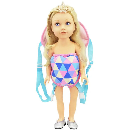 For 15-18 Inch American Doll Toys Newborn Doll Fashion Backpack, Safety Seat, Blanket, Sleeping Bag, Gift for Girls - Lootquake