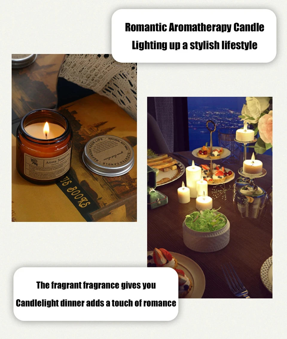 Scented Candles Smokeless Soy Candle Essential Oil Aromatic Candle Luxury Decoration Candle Wedding Gifts Party Home Decoration