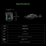 Original Razer Wired Gaming Mouse Optical Sensor 6400 DPI Gaming Mouse For Laptop Optical Mouse Light Speed Mouse