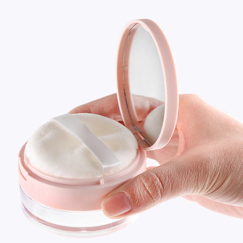 Caja de embalaje para polvos sueltos cosméticos, caja de subembalaje para polvos sueltos, malla elástica práctica, caja para polvos sueltos con miel