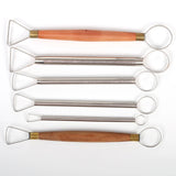Stainless Steel Clay Sculpture Scraper Ceramic Finishing Blank Tool DIY Pottery Handicrafts Fine Carving Oil Clay Model Scraper