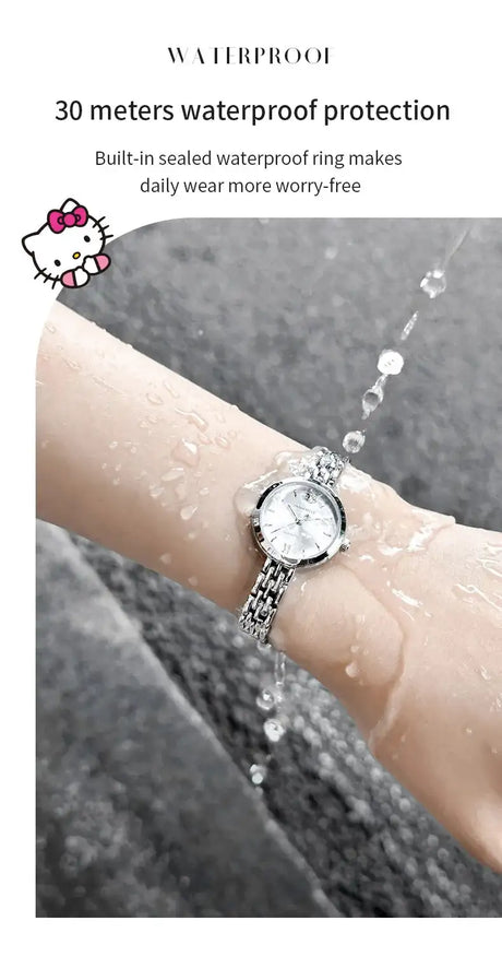ZGO X Sanrio Hello kitty Watch For Women Minority Light Luxury Waterproof Quartz Watches Girls Jewelry Birthday Gifts 295 - Lootquake