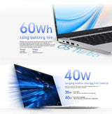 Honor X14 Plus laptop R7-8845HS Radeon 780M 16G+512GB SSD 60Hz IPS Full Eye Screen 14-inch Notebook Win11 - Lootquake